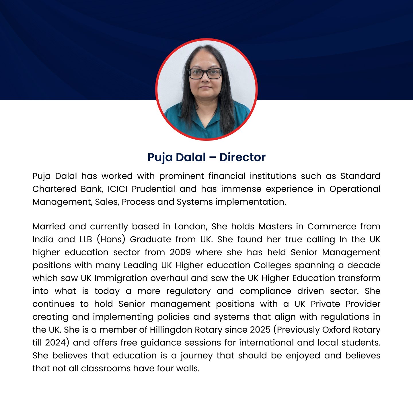 Puja-Dalal-Director
